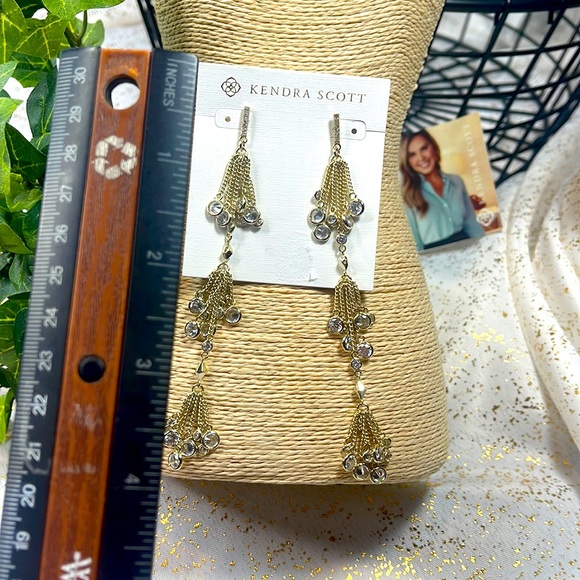 ~Kendra Scott earrings Talluah dangle drop tassels - Picture 5 of 8